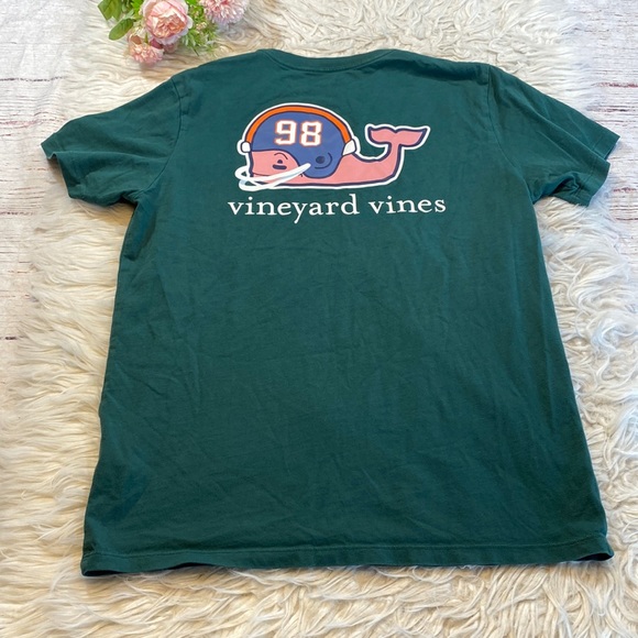 Vineyard Vines Other - Vineyard Vines Green Whale Football Short Sleeve Tee sz L